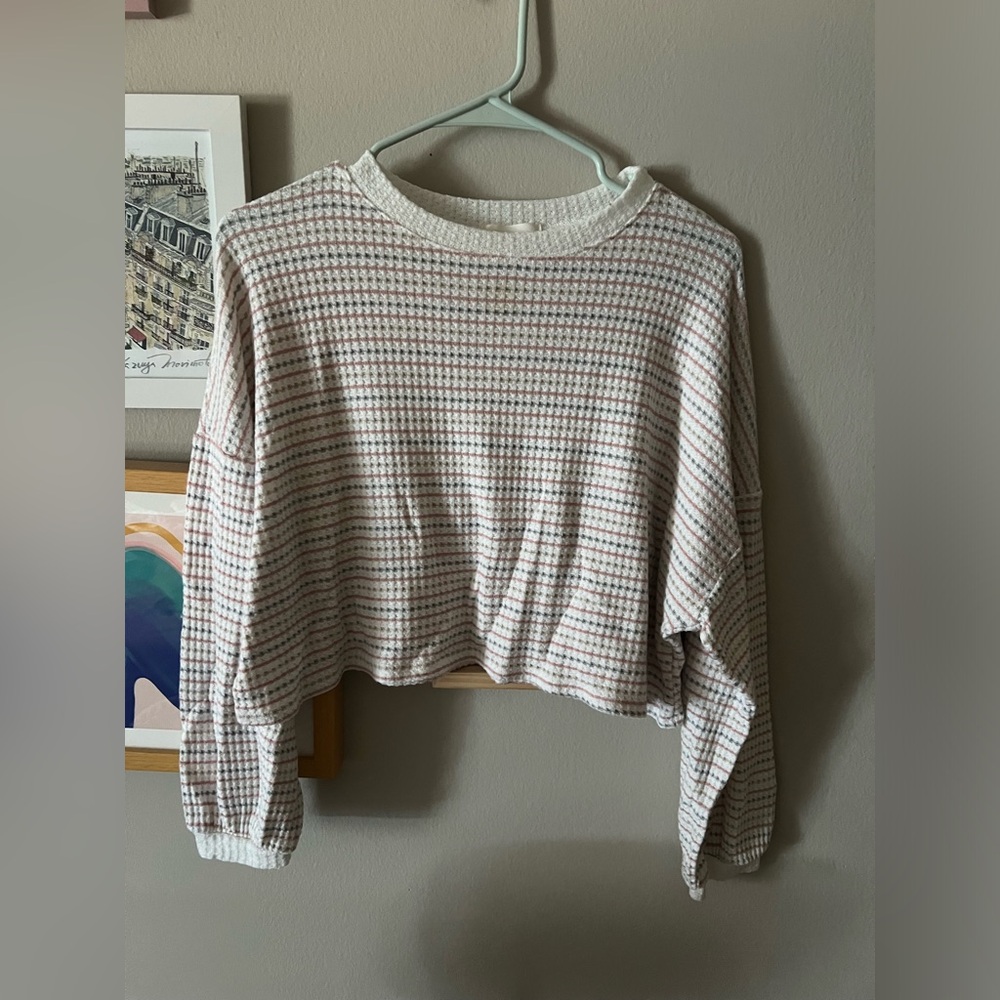 Long-Sleeve Waffle Tee